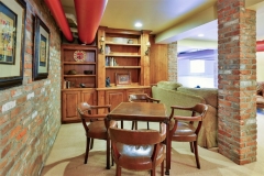 Comfortable & Traditional French Manor Basement
